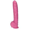 Toyz4Lovers Wielki rožinė penis ogromne dildo su jądrami 30 cm