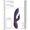 Vive By Shots Nilo Pinpoint Rotating Rabbit Model Violetinė - 3-Motor, Atsparus vandeniui, Medical-Grade Silicone
