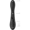 Vive By Shots Zosia Dual-Ended Wand Vibrator Juodas - Silicone, Magnetic USB, 10 Modes