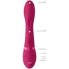 Vive By Shots Rožinė Zosia PulseWave Dual-Motor Wand Rožinė Medical Silicone IPX7