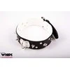 Whips Collections Bindings - Vyriška antkaklis su pavadėliu, balta