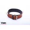 Whips Collections Bindings-WHIPS vergas antkaklis su pavadeliu, konjakas