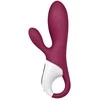 Satisfyer Hot Bunny Warming Dual Motor Intimate Device Rožinė Bluetooth