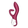BoT Satisfyer Embrace Me Dual Motor Flexible Silicone Vibrator Rožinė