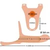 You2Toys Silikono dirželis +5cm vidutinis