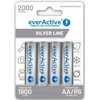 AA / R6 Ni-MH akumuliatoriai „everActive“ 2000mAh „Sidabrinis Line“ (4 vnt. dėžutė)