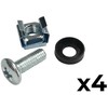 Atte Power ADD-RACK2U1 RACK 2U tvirtinimo adapteris su tiesiomis skylėmis