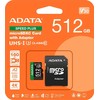 Atminties kortelė ATMINTIS Micro SDXC 512GB UHS-I UD512GUI3V30A2SP-RA1 ADATA