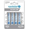AA / R6 Ni-MH akumuliatoriai „everActive“ 2000mAh „Sidabrinis Line“ (4 vnt. dėžutė)