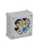 Ant paviršiaus montuojama dėžutė su gnybtais, 12 įvadų VIPLAST VP-41 GRAY IP55 98x98x42mm 041-53