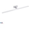 Sieninis šviestuvas Bemko 15W LED veidrodžio šviestuvas KEIRA, juodas, 4000K, IP44