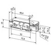 „Carruzzo“ elektrinė spyna HARTTE XS12RM-C 12 V DC aps./min.
