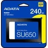 Kietasis diskas SSD ADATA SU650/1TB/SATA 3.0/Rašymo greitis 450 MB/sek/Nuskaitymo greitis 520 MB/sek2,5"/ASU650SS-1TT-R