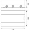 Elektro Plast 1x12 ant paviršiaus montuojamas modulinis skirstomasis skydas (N+PE) IP40 SRn-12
