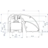 Dymo Elektromagnetyczny profil drzwiowy 400mm 300kg monitorowany CDVI P300EVO