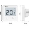 Engo Controls Belaidis temperatūros reguliatorius E10-W, 230 V, baltas