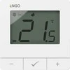 Engo „Carruzzo“ termostatas, baterija, baltas, ZigBee/868MHz, paviršinis
