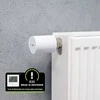 ENGO Controls ETRV-M30 radiatoriaus termogalva – belaidė, elektroninė, M30x1.5, maitinama baterijomis, balta
