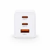 Įkroviklis jungiama į tinklą Voltage GaN Charger 67W PD 3.0 QC 3.0 USB-A 2x USB-C balta