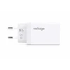 Įkroviklis jungiama į tinklą Voltage GaN Charger 67W PD 3.0 QC 3.0 USB-A 2x USB-C balta