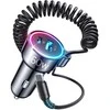 Įkroviklis automobilinis Joyroom (JR-CL07) 3IN1 (1xUSB, 1xUSB-C 1.6M 72W) su Type-C laidu juodas