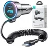 Įkroviklis automobilinis Joyroom (JR-CL07) 3IN1 (1xUSB, 1xUSB-C 1.6M 72W) su Type-C laidu juodas