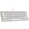 Mėlyna Klaviatūra žaidimams Rampage PLOWERK60 RMP Mėlyna su laidu mechaninė su pašvietimu balta