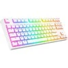 Klaviatūra žaidimams Rampage Ghost TKL Huano Raudona Switch su laidu mechaninė su pašvietimu balta