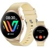 Weofly Curve Išmanusis laikrodis - Daugiafunkcis laikrodis su Bluetooth 5.3 Auksiniu
