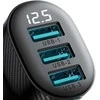 Automobilinis įkroviklis Joyroom JR-CCD03 3xUSB-A 17W juodas