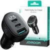 Automobilinis įkroviklis Joyroom JR-CCD04 2xUSB-C/USB-A 30W juodas