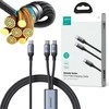 Joyroomkabelis Speedy USB-C - 2x USB-C 100W 1,5m - Juodas