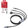 Kabelis USB Unitek 3-in-1 USB-C + Lightning + Apple Watch | PD 100W | 480 Mbps | 1,2 m (C14180AGY01-1.2M)