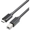 Unitek kabelis do drukarki USB C na USB B 2.0 juoda 5m