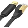 UNITEK Y-SP02001B USB 2.0 į RJ45 konsolės apverčiamas plokščias 1,8 m kabelis
