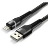 KABELIS USB-A / Lightning Apple iPhone LED RGB everActive CBB-1IBR 100cm 2,4A