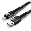 Apple Lightning laidas su sustiprintais juodais kištukais
