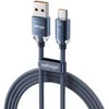„Voltage PureCrystal“ USB-A / USB-C laidas 66 W, 200 cm, mėlynas
