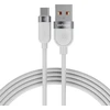 Kabelis USB-A / USB-C Voltage Silicone 66W PD 100cm balta