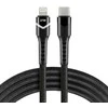 USB-C / Lightning kabelis Apple iPhone LED RGB everActive CBB-1CIR 100cm PD 27W