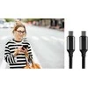 everActive 1m pintas PD kabelis USB-C - USB-C 5A 100W