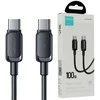 Joyroom Multi-Color Series A14 USB-C / USB-C 60W kabelis 1.2m – juodos spalvos