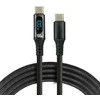 EverActive USB-C laidas su LCD galios indikatoriumi