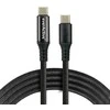 Everactive Kabelis USB Usams USB-C - USB-C 3 m Juodas (CBB-3PDL)