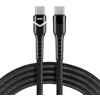 EverActive USB-C – USB-C USB kabelis 2 m juodas (CBB-2PDR)