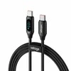 USB-C / USB-C Voltage PowerDisplay 100W PD kabelis 100cm juodas