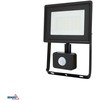 Kafler 30W LED prožektorius KASTEL, juodas, 4000K, IP65, su judesio davikliu