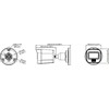 Hikvision DS-2CE16K0T-LPFS Kulka (forma) CCTV stebėjimo kamera Lauke 2960 x 1665 pikseliai Lubos / siena