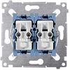 Kontakt-Simon Simon 54 dvigubas 10AX 250V mechanizmas (SW7 / 2XM)