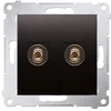 Kontakt-Simon Simon 54 Premium Vieno garsiakalbio lizdas iki 6 mm2, antracitas DGL2.01/48 (WMDG-010002-048)